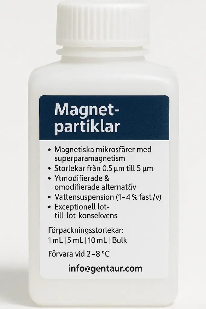 Fluorescent Carboxyl Ferromagnetic Particles, Nile Red, 1%w/v, 5.0-5.9µm, 2mL