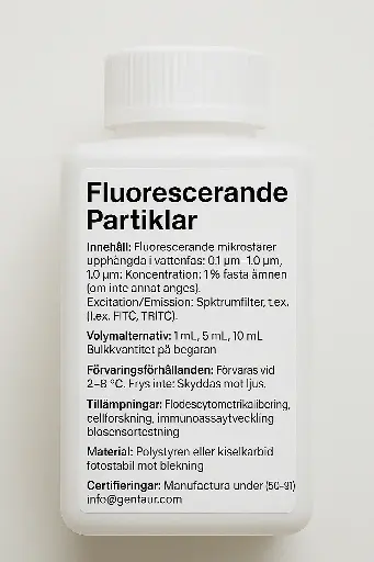 [CFP-5052-2] Carboxyl Fluorescent Particles, Yellow, 0.5%w/v, 5.0-5.9µm, 2mL